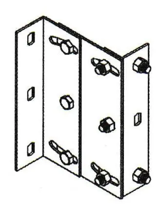 MARS B0005 Adjustable Clearance Offset Adjustable Angle Mounting Bracket