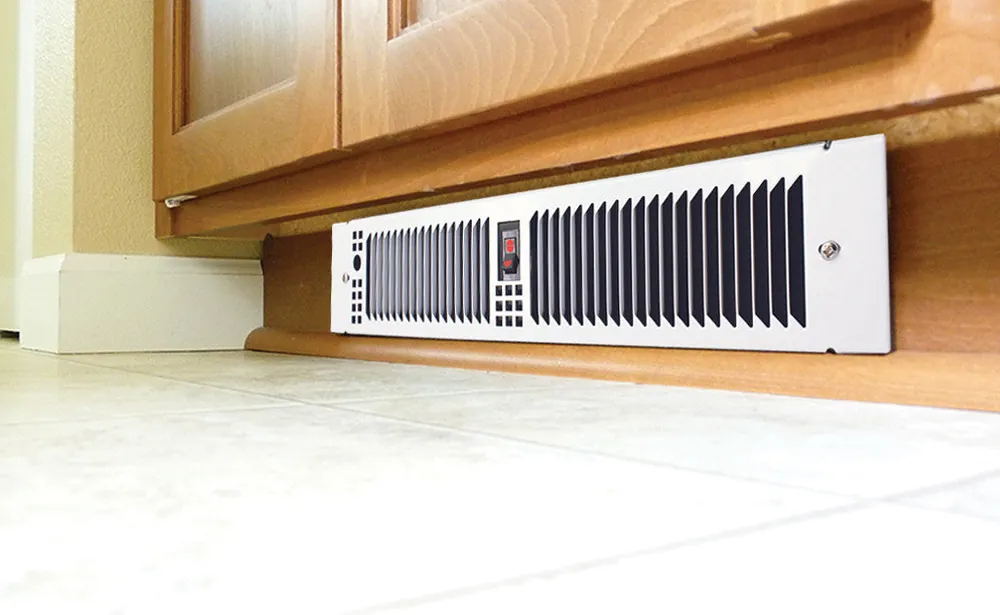 King Electric KTW2415-HLS-RG Multi-Wattage Horizontal or Vertical Kickspace Heater - 208/240V