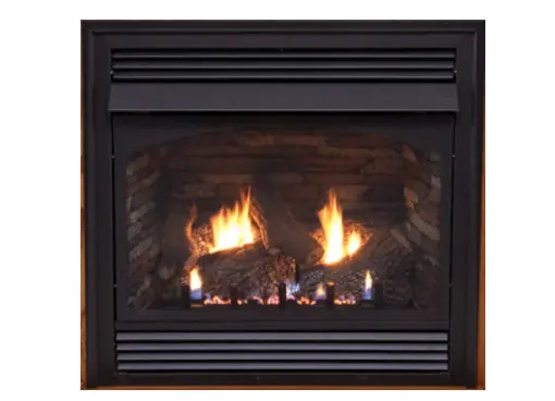 White Mountain VFPA32BP31L Empire Vail Premium 32 Vent-Free Fireplace with Millivolt, Remote Ready Burner and Factory Installed Blower