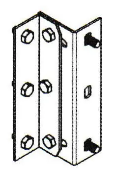 MARS B0004 3.5 Clearance Offset Adjustable Angle Mounting Bracket