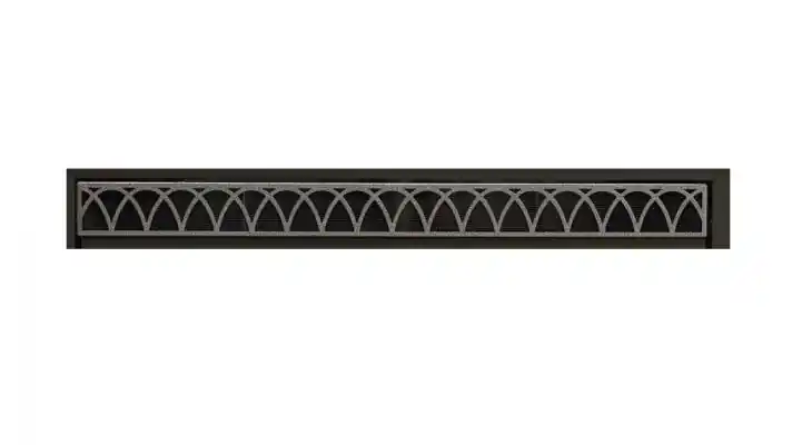 White Mountain FBG36AHP 36 Arch Louvers in Hammered Pewter