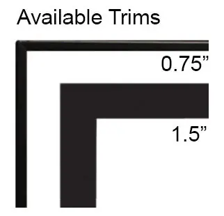 White Mountain DF362VBL 1.5 Beveled Front Trim for Boulevard 36 Linear Fireplaces