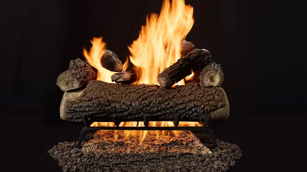 Majestic VTD-OAK24 Timberland (Smoldering) Oak Replacement Logs for Single or Double Tube Burners