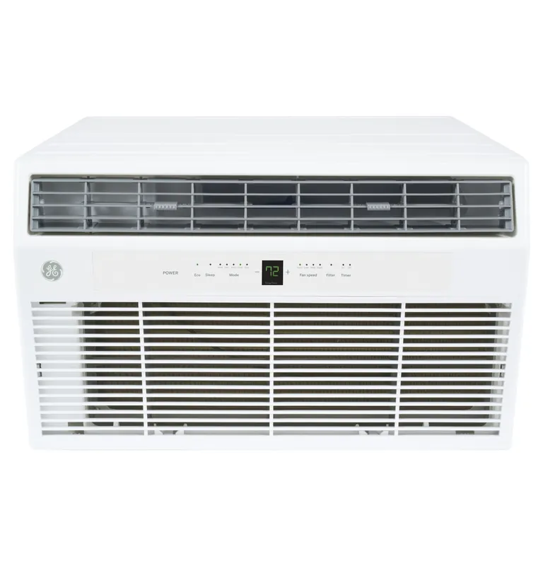 General Electric AKEQ10DCJ 10000 BTU Through-the-Wall Room Air Conditioner with Electric Heat - 208/230V - R32 Refrigerant