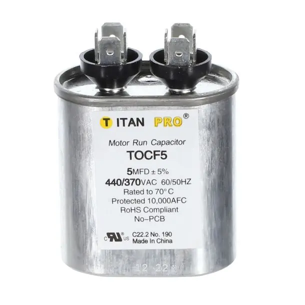TITAN PRO TOCF5 Run Capacitor - Oval - 5 mFd - 440/370V