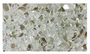 SUPERIOR CRSHGLP 5 Pound Bag Platinum Crushed Glass