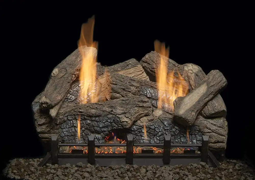 Monessen HO18R Highland Oak Replacement Refractory Logs for 18 Natural Blaze Vent Free Burner LOGS ONLY