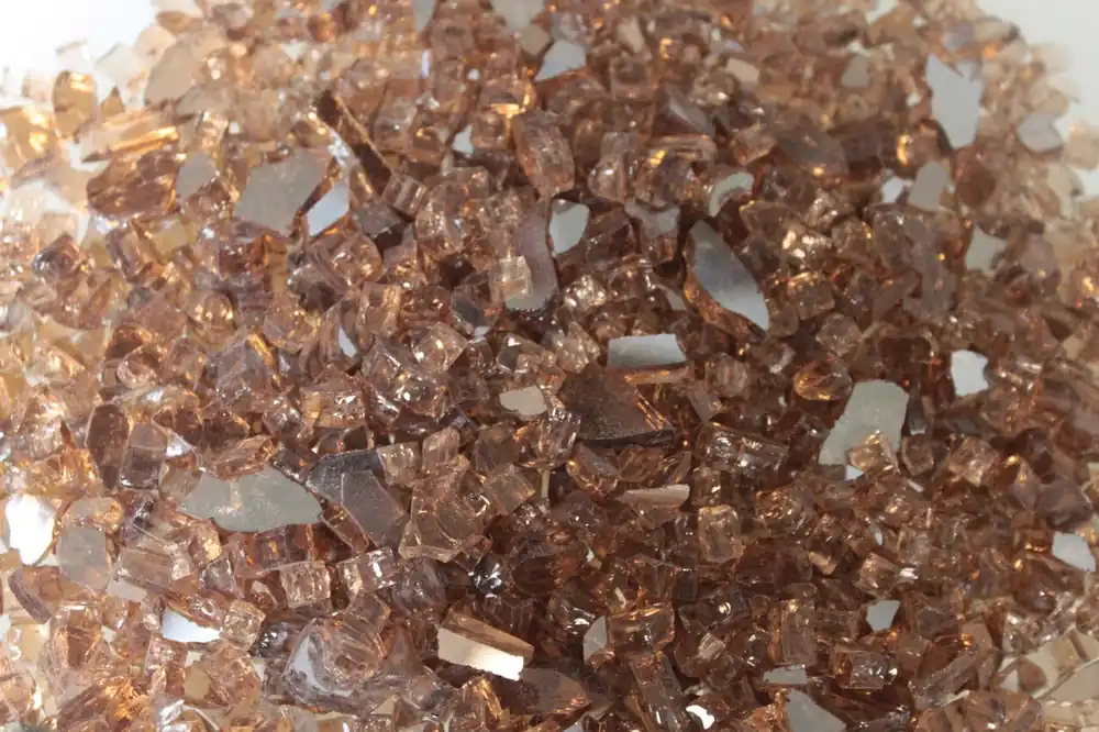 WHITE MOUNTAIN DG1BCR Crushed Copper Reflective Decorative Glass