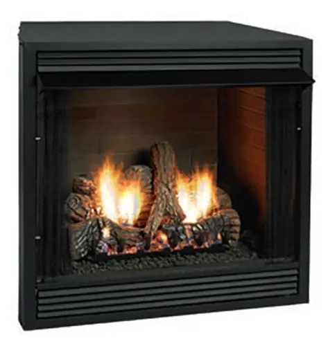White Mountain VFD32FB0L Deluxe 32 Breckenridge Vent-Free Firebox with Louvered Face