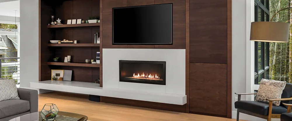 Empire Comfort Systems DVLL36BP92 36 Boulevard Contemporary Zero Clearance Direct Vent Fireplace - Choice of Fuel