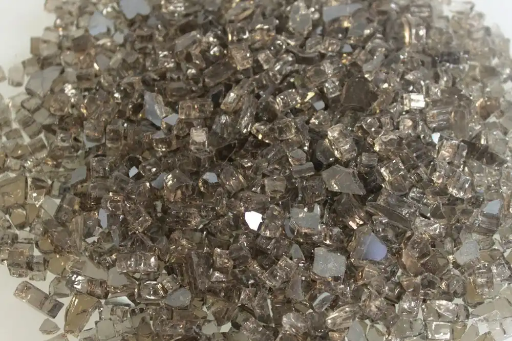 White Mountain DG1BZR Crushed Bronze Reflective Decorative Glass