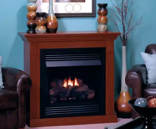 White Mountain VFD26FM30 Vail 26 Special Edition Vent Free Fireplace System with Mantel