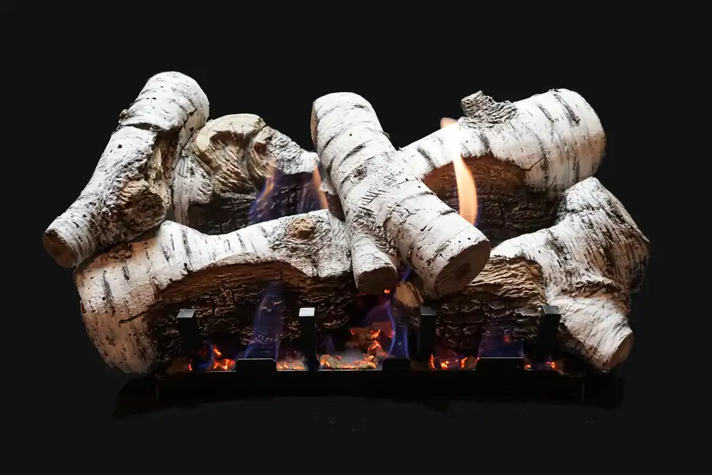 White Mountain LS18CB Birch Replacement Logs for Vented or Vent Free Burners
