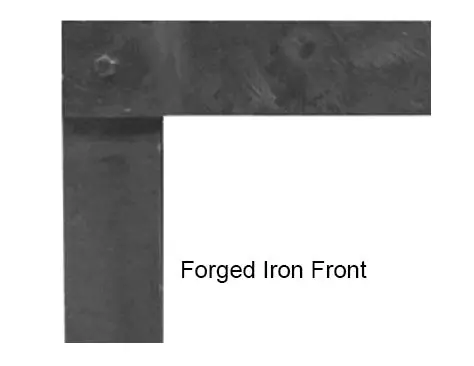 WHITE MOUNTAIN DFF36LFPD Forged Iron Front for Boulevard 36 Direct Vent Linear Fireplaces