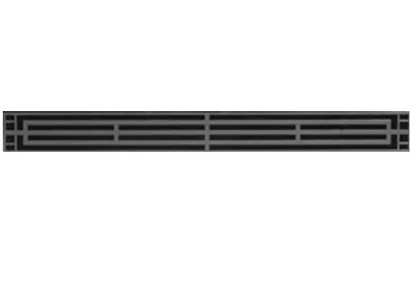 White Mountain DVG22MBL 22 inch Mission Louvers in Matt Black