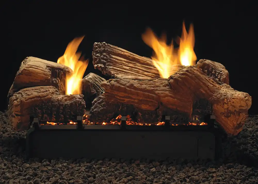 White Mountain LSU30SF 30 Inch Stone River Replacement Logs for Vent Free Vista See-Through Burners