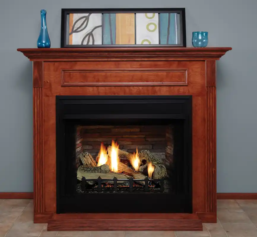 White Mountain VFD36FB0L Deluxe 36 Breckenridge Vent-Free Firebox with Louvered Face