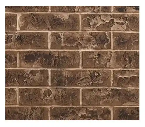 Majestic BRICK42MPLTB Refractory Tavern Brown Stacked Brick Liner for MER42P