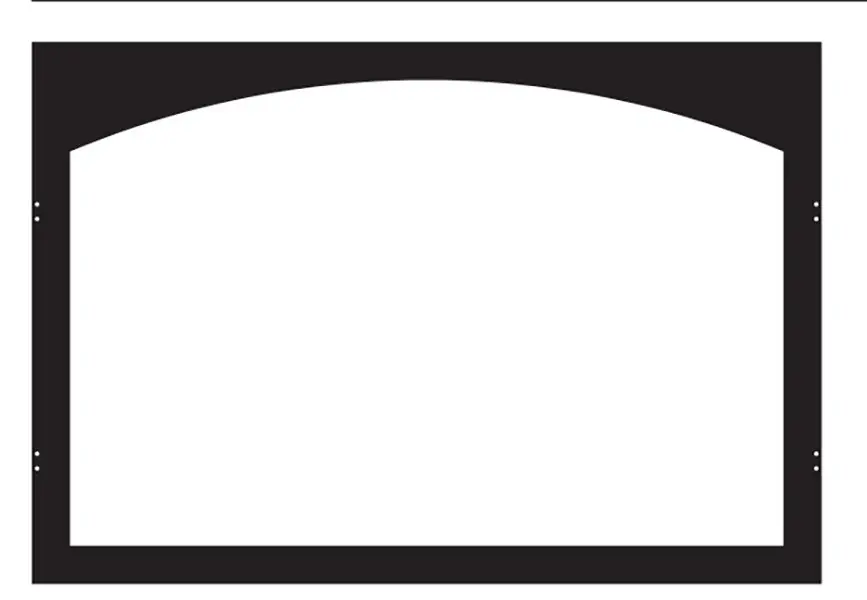WHITE MOUNTAIN VFY32SBL 32 Arch Hinge Door Frame in Matte Black