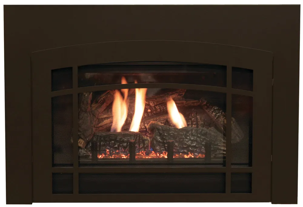White Mountain DVF20HBZ Lancaster Decorative Front for Small Innsbrook Direct Vent Insert - Bronze