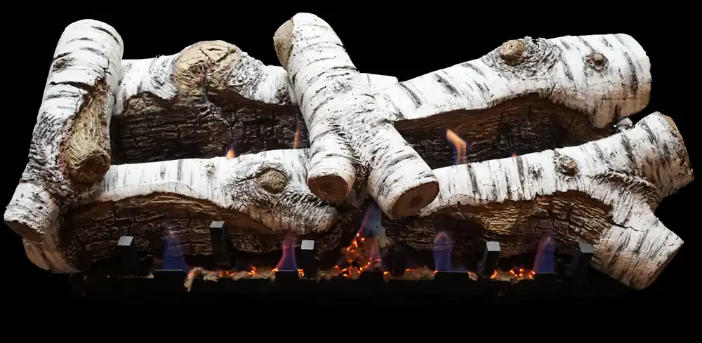 White Mountain LS30CB Birch Replacement Logs for Vented or Vent Free Slope Glaze Burners