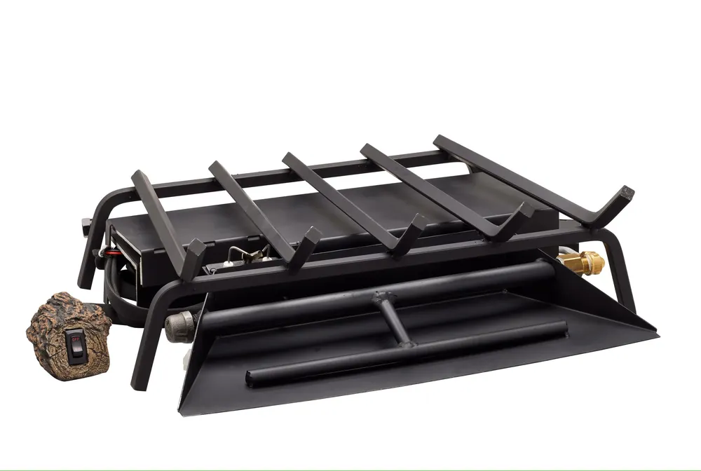 Majestic HTIPI-R18-24-N Double Tube Vented Burner with Electronic Ignition and Remote - Natural Gas