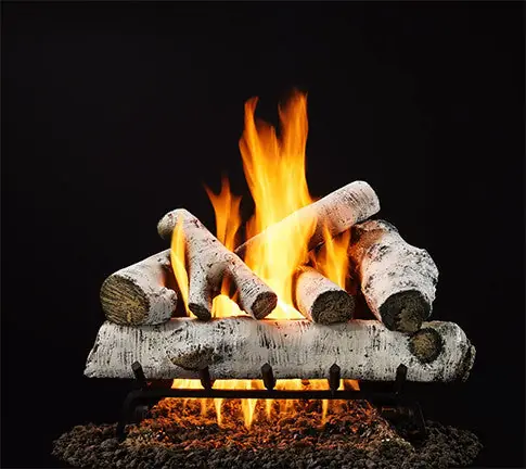 Majestic VTD-BRCH18 Woodland Birch Replacement Logs for Single or Double Tube Burners