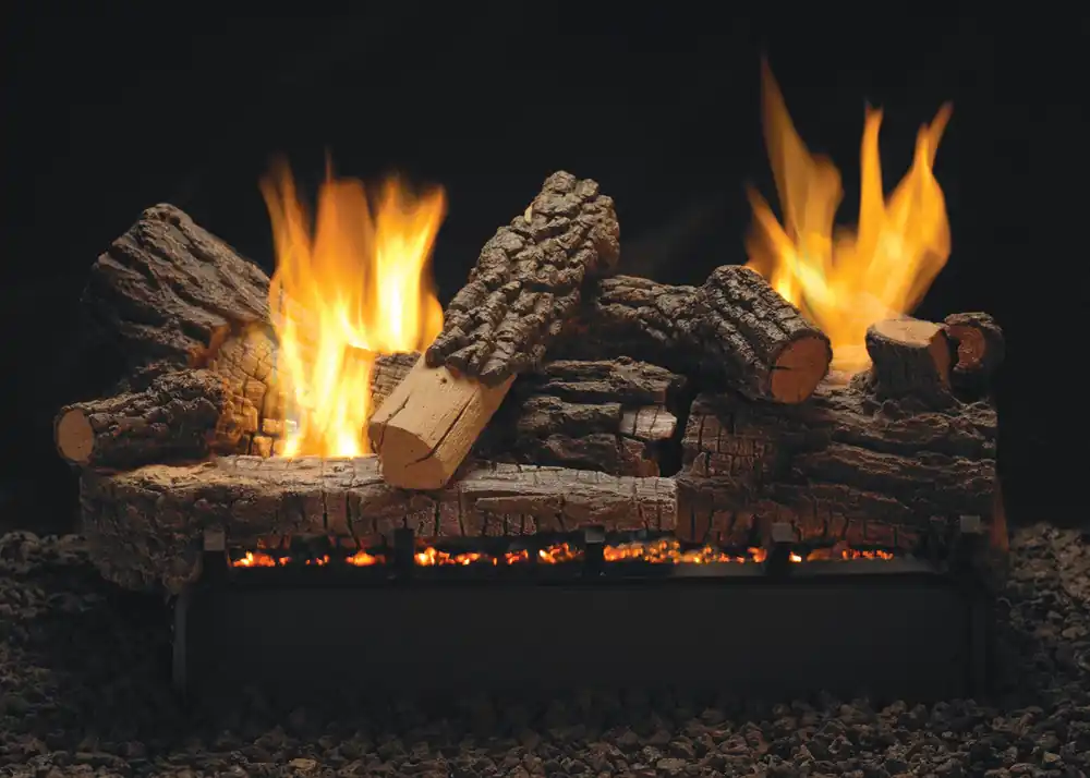 White Mountain LSU24RR 24 Rock Creek Replacement Logs for Vent Free Vista See-Through Burners
