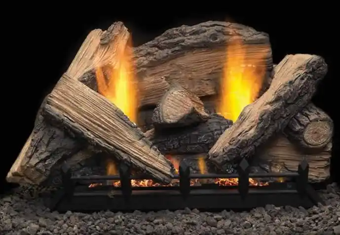 Monessen SC24R Stony Creek Replacement Refractory Logs for 24 Natural Glaze Vent Free Burner