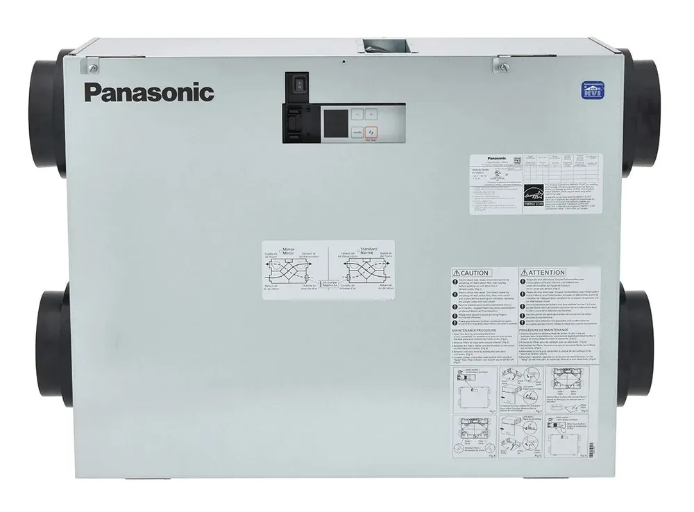 Panasonic FV-12ESC1 Intelli-Balance Elite Plus+ 120 Any Climate Energy Recovery Ventilator (ERV) - 120 CFM Adjustable Fan - MERV13 Filter