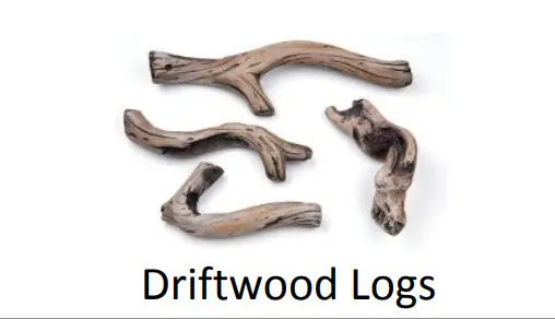 SUPERIOR DWLSRNCL45 Driftwood Log Set for 45 DRL Linear Fireplaces