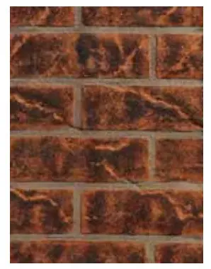 SUPERIOR ABLK40V Vintage Red Brick Ceramic Liner Kit 40 inch
