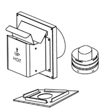 SUPERIOR SV45HTKCT20 Secure Vent Compact Termination Kit 20 Inch with Shield