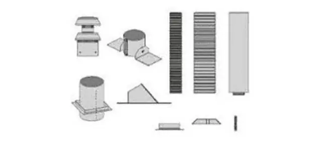 Empire Comfort Systems DVVK-4FV Direct Vent Flexible Vertical Vent Termination Kit