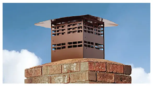 Majestic LINKSQC-DV30 Direct Vent Insert Kit With Copper Square Termination Cap