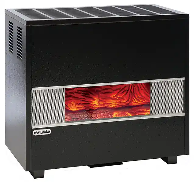 Williams Furnace 500252A 50,000 BTU Vented Hearth Heater with Fireplace Front
