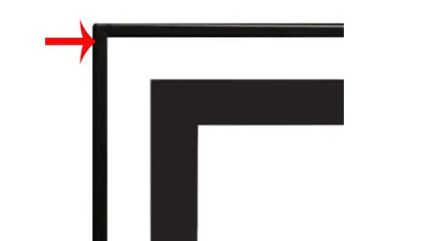 White Mountain DF361VBL 3/4 Beveled Front Trim for Boulevard 36 Linear Fireplaces