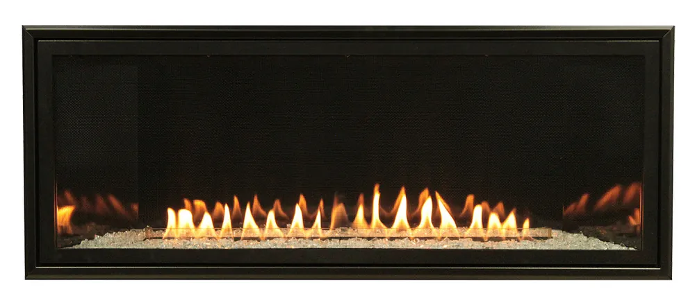 White Mountain VFLB48FP30 Boulevard Contemporary Vent Free Linear Fireplace with Millivolt Burner - Choice of Fuel Type