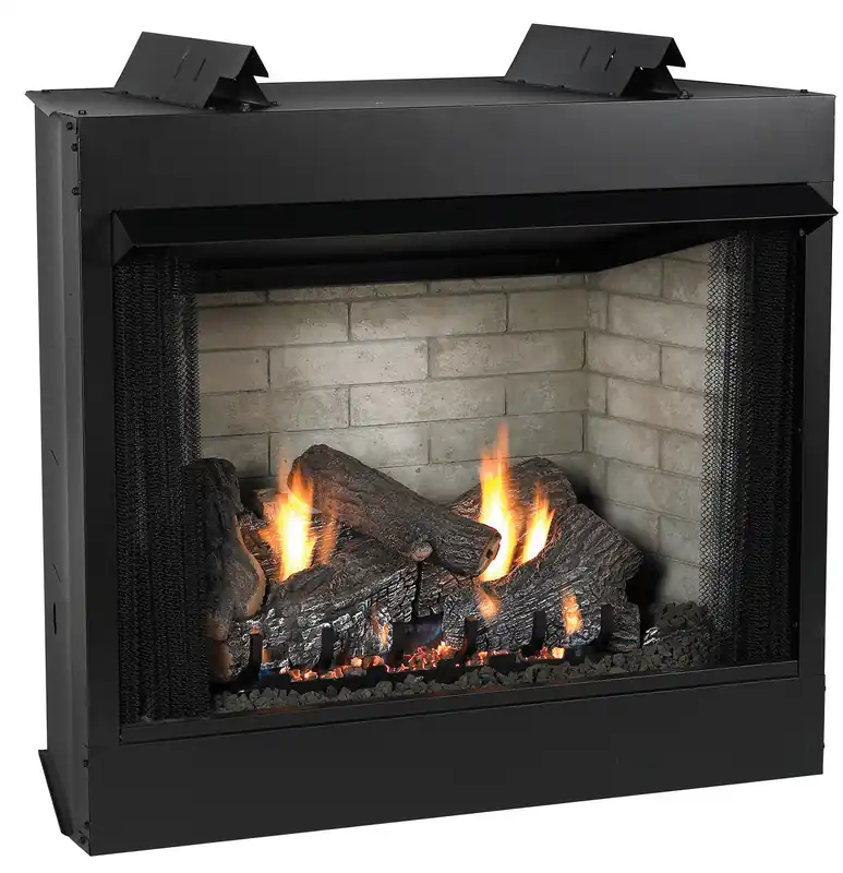 White Mountain VFD32FB2M Deluxe 32 Breckenridge Vent-Free Firebox with Refractory Liner