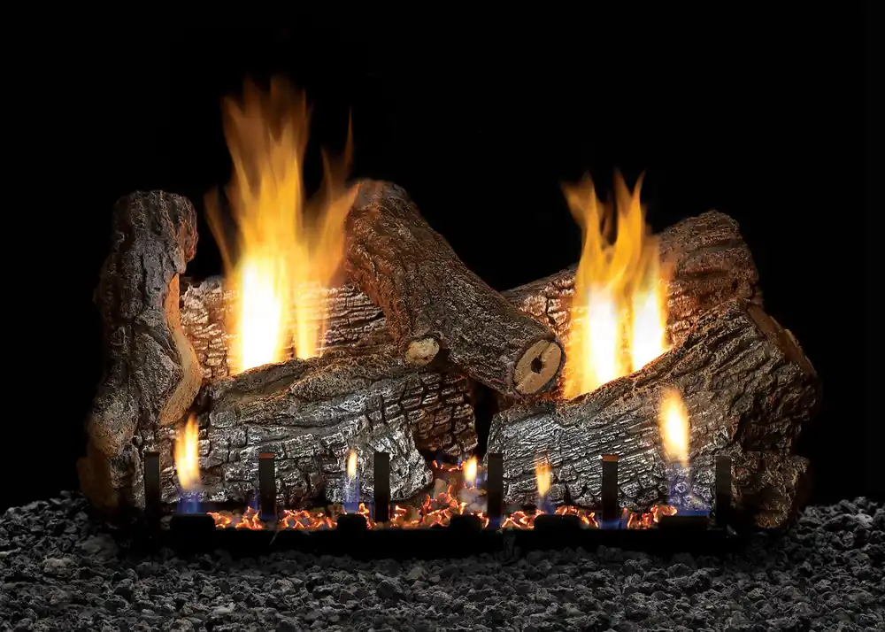 White Mountain LS24RS 24-inch Sassafras Replacement Logs for Vented or Vent Free Slope Glaze Burners