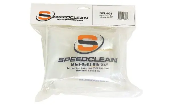 SpeedClean BXL001 Mini-Split Replacement XL Bib Bag for MSB-KIT-XL