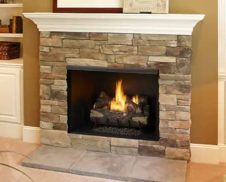 Monessen BUF42H Vent-Free Exacta Firebox with Grey Herringbone Cement Liner