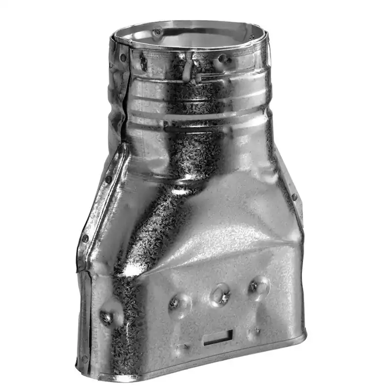 Duravent 4BVOAOR 4 Type B Double Wall Oval-to-Round Adapter - B Vent