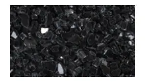 SUPERIOR CRSHGLRBLK Crushed Glass Reflective Black 5 Pound Bag