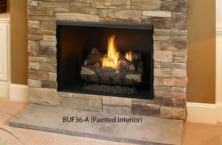 Monessen BUF32A Vent-Free Exacta Firebox with Clean Face and Painted Interior