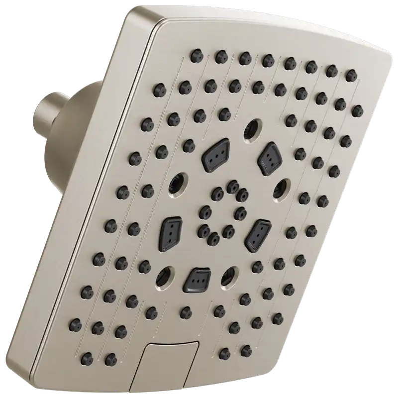 Delta 87406-NK-2.5 7 inches Linear Square H2Okinetic® Multi-Function Wall Mount Shower Head 2.5 GPM