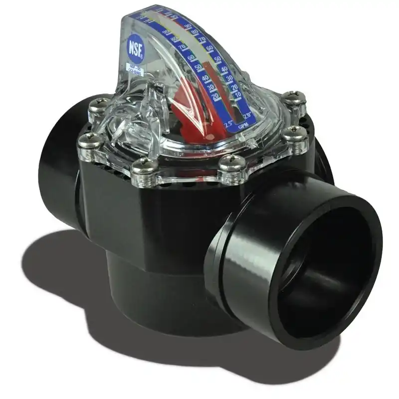 H2Flow Controls FV-15-L Flowvis Flow Meter 1.5 inches LPM