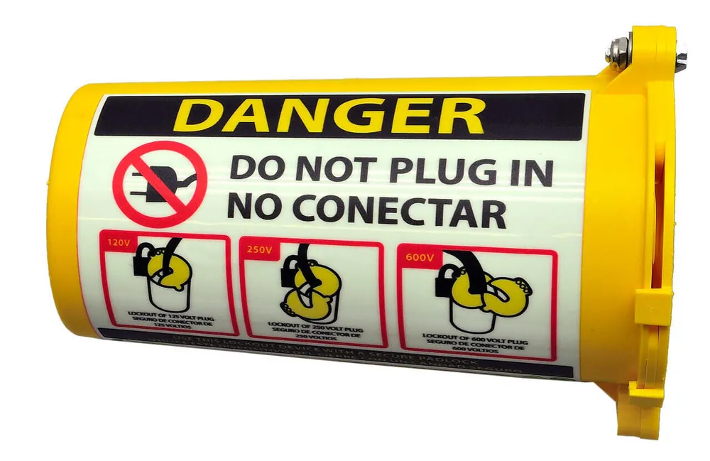 Zing Green Safety 7100 Lockout Tagout, Large Plug Lockout, Recycled Plastic
