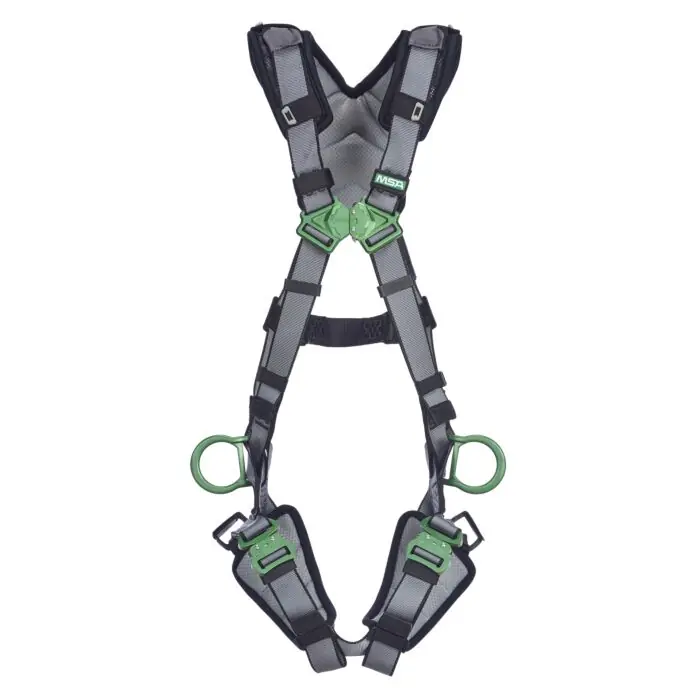 Msa Saftey 10194961 V-Fit Harness Standard Back & Hip D Qcls Sh&Leg Pad
