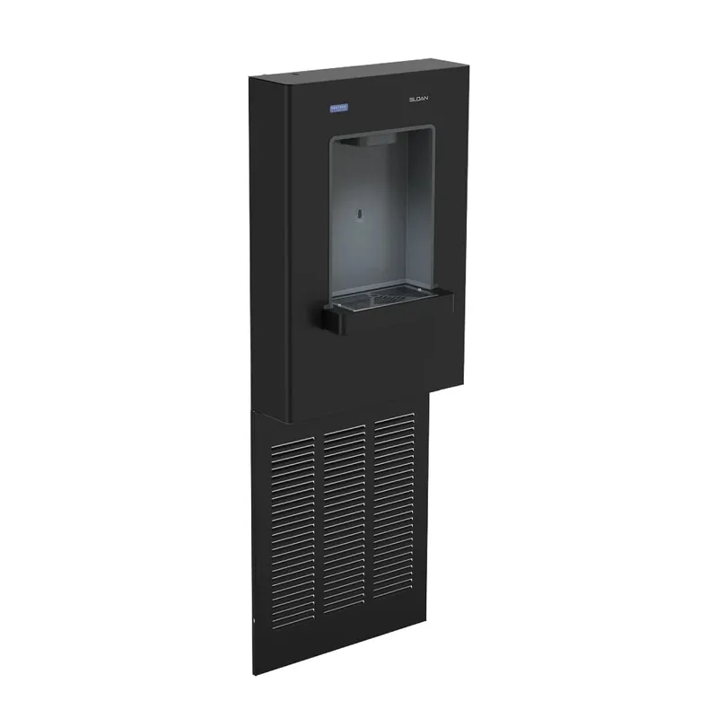 Sloan Led 33820028 DropSpot 8 GPH Black Powder-Coated Steel Wall-Mount Hands-Free Filtered Bottle Filling Station - 115V